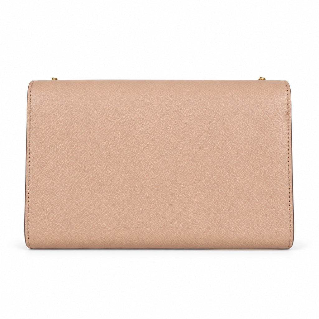 Saint Laurent YSL Kate Chain Wallet – Nude Smooth Leather