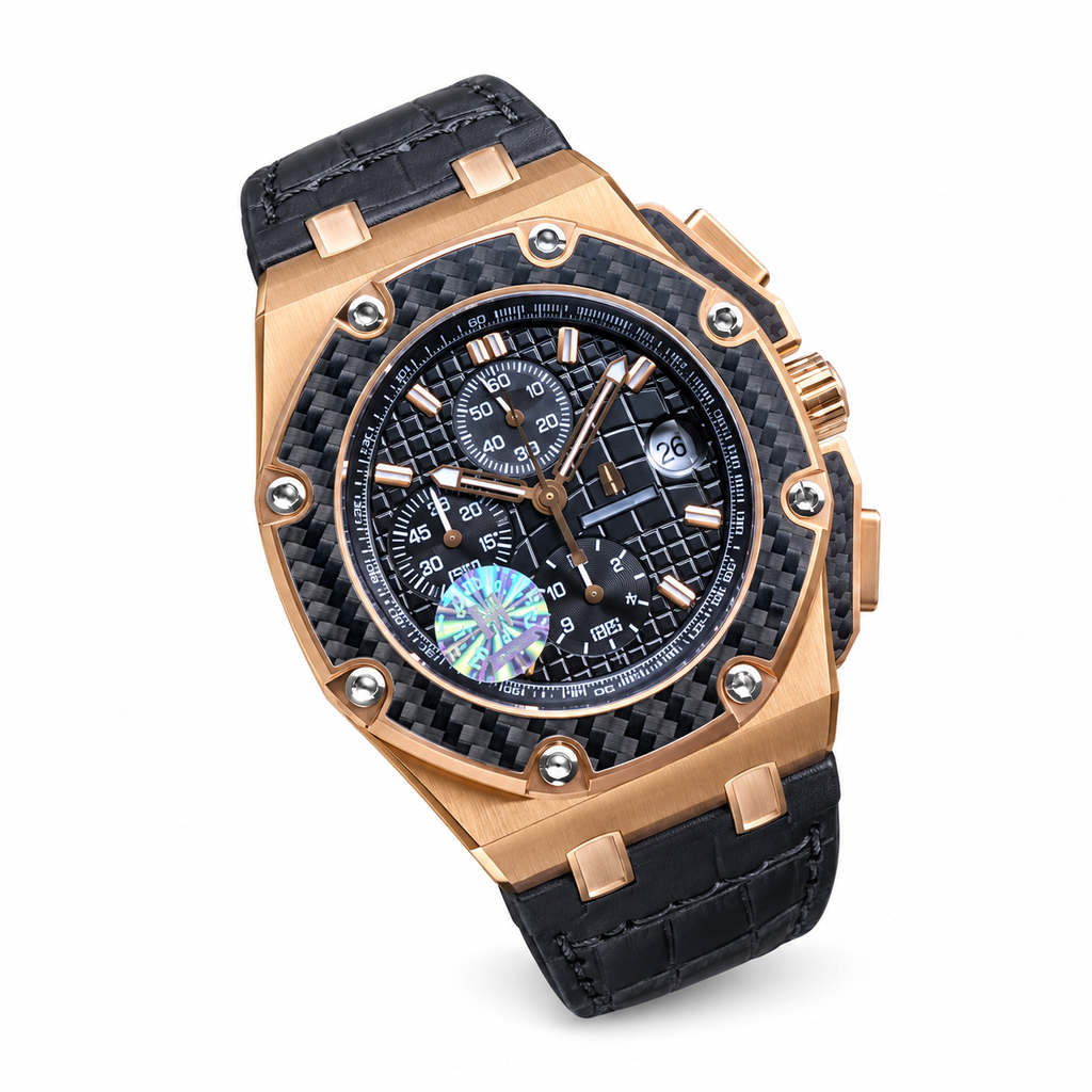 Audemars Piguet Royal Oak Offshore Chrono Rose Gold Carbon Globe