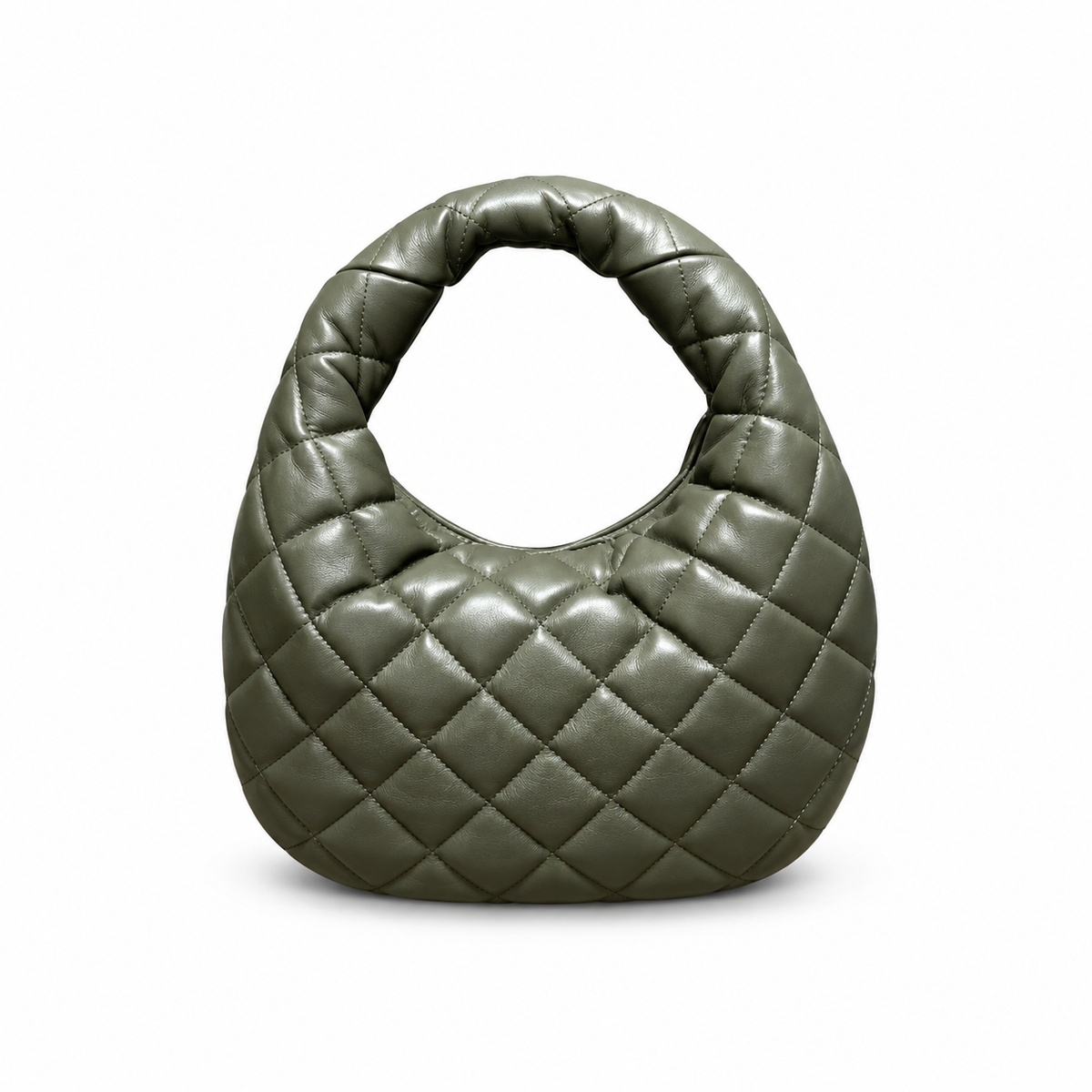 YSL Saint Laurent Quilted Leather Hobo Bag