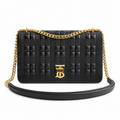 Burberry Midnight Check Quilted Chain Shoulder Bag