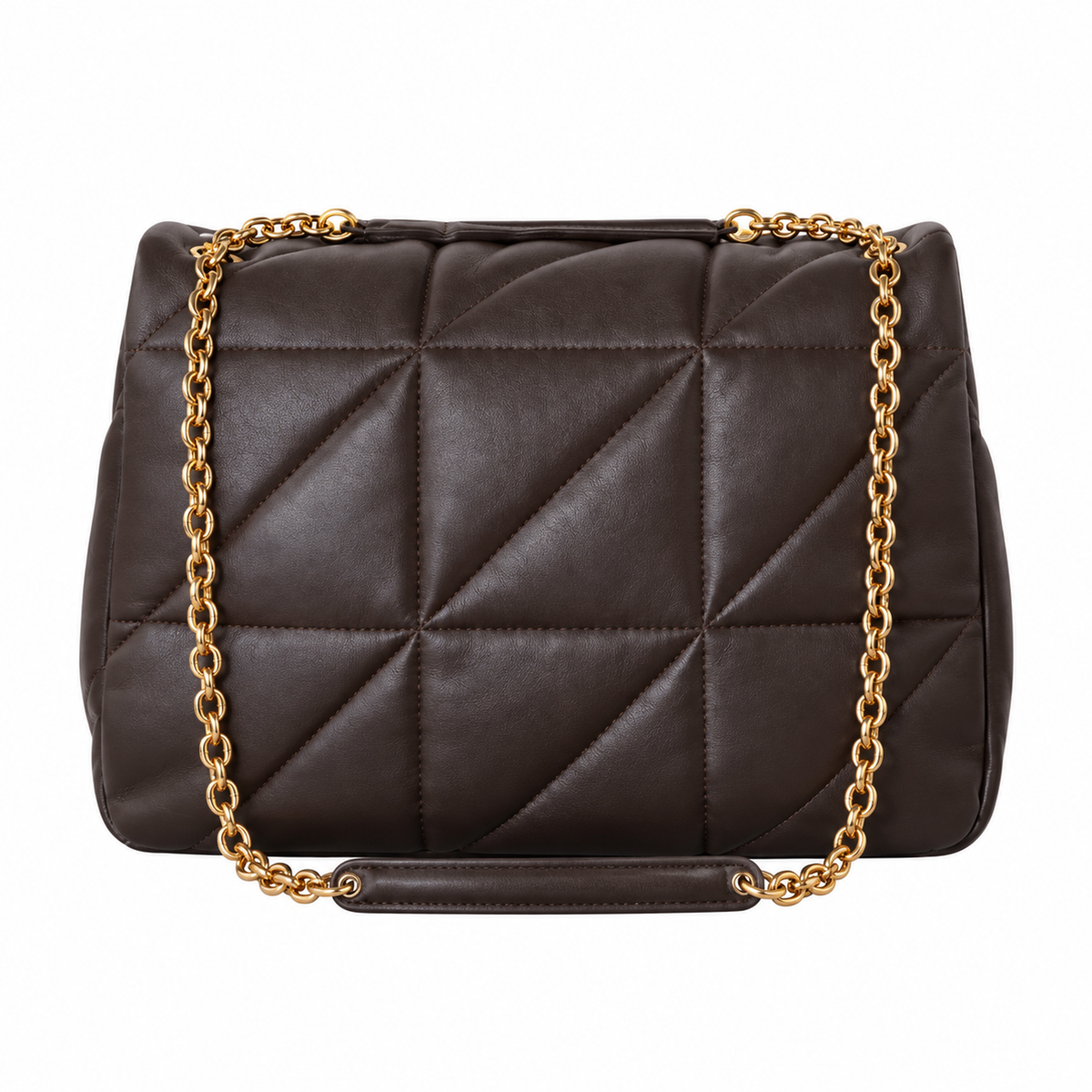 Saint Laurent YSL Jamie Top Handle Bag – Dark Brown Quilted