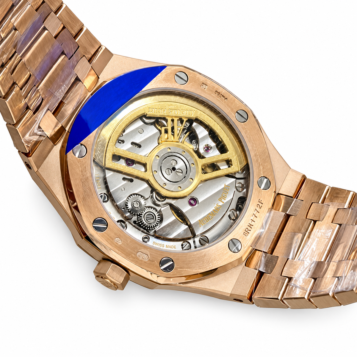Audemars Piguet Royal Oak Automatic Date Rose Gold Black Dial