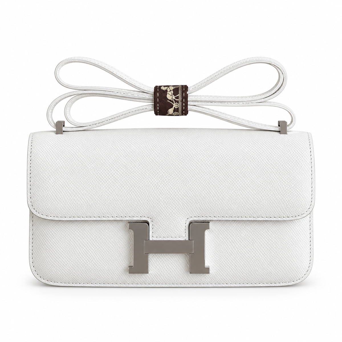 Hermès Lindy 26cm Crossbody Bag – Pure White | Minimalist Luxury Leather