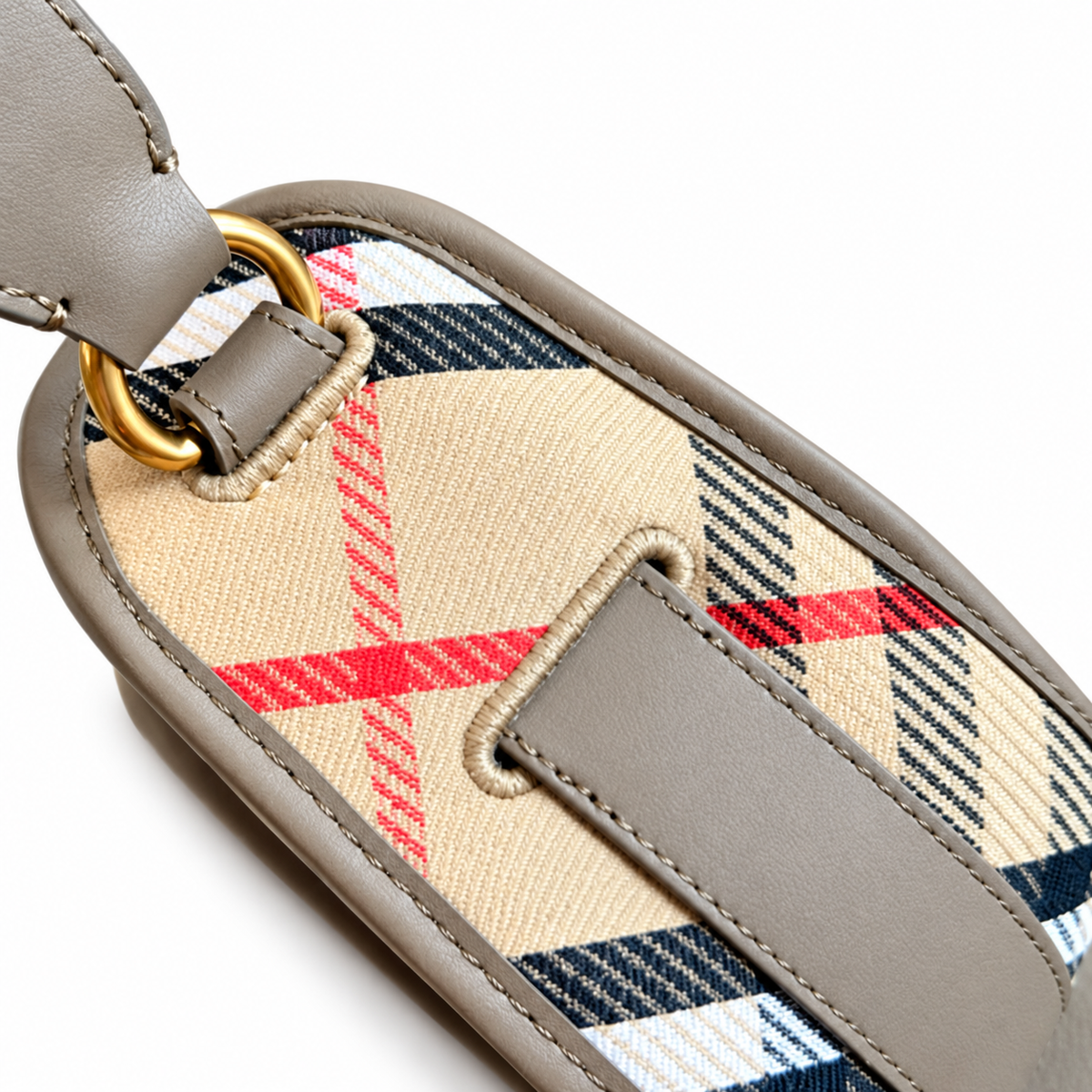 Burberry Heritage Check Compact Crossbody Bag