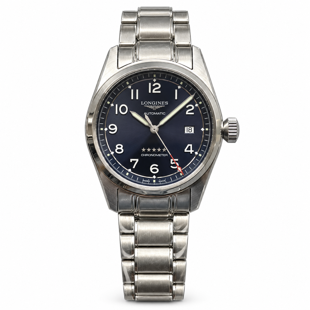 Longines Spirit Blue Dial Steel Bracelet Automatic Chronometer Watch
