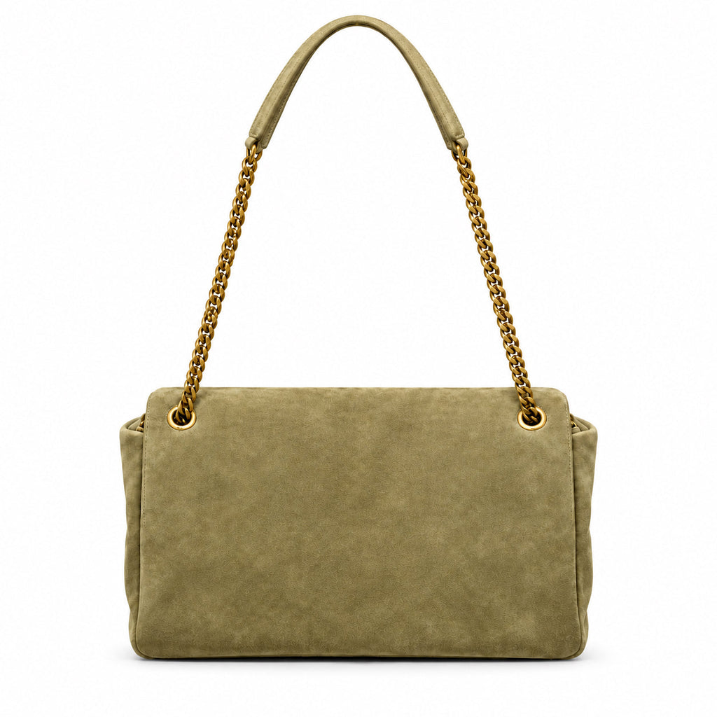 YSL Saint Laurent Calypso Suede Bag – Sage