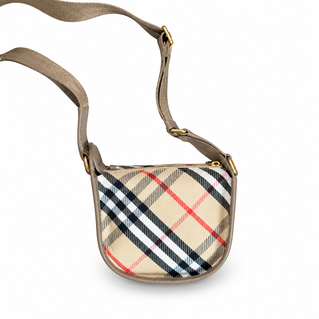 Burberry Heritage Check Compact Crossbody Bag