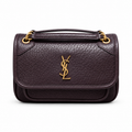Saint Laurent Niki Medium Top Handle Bag in Dark Plum