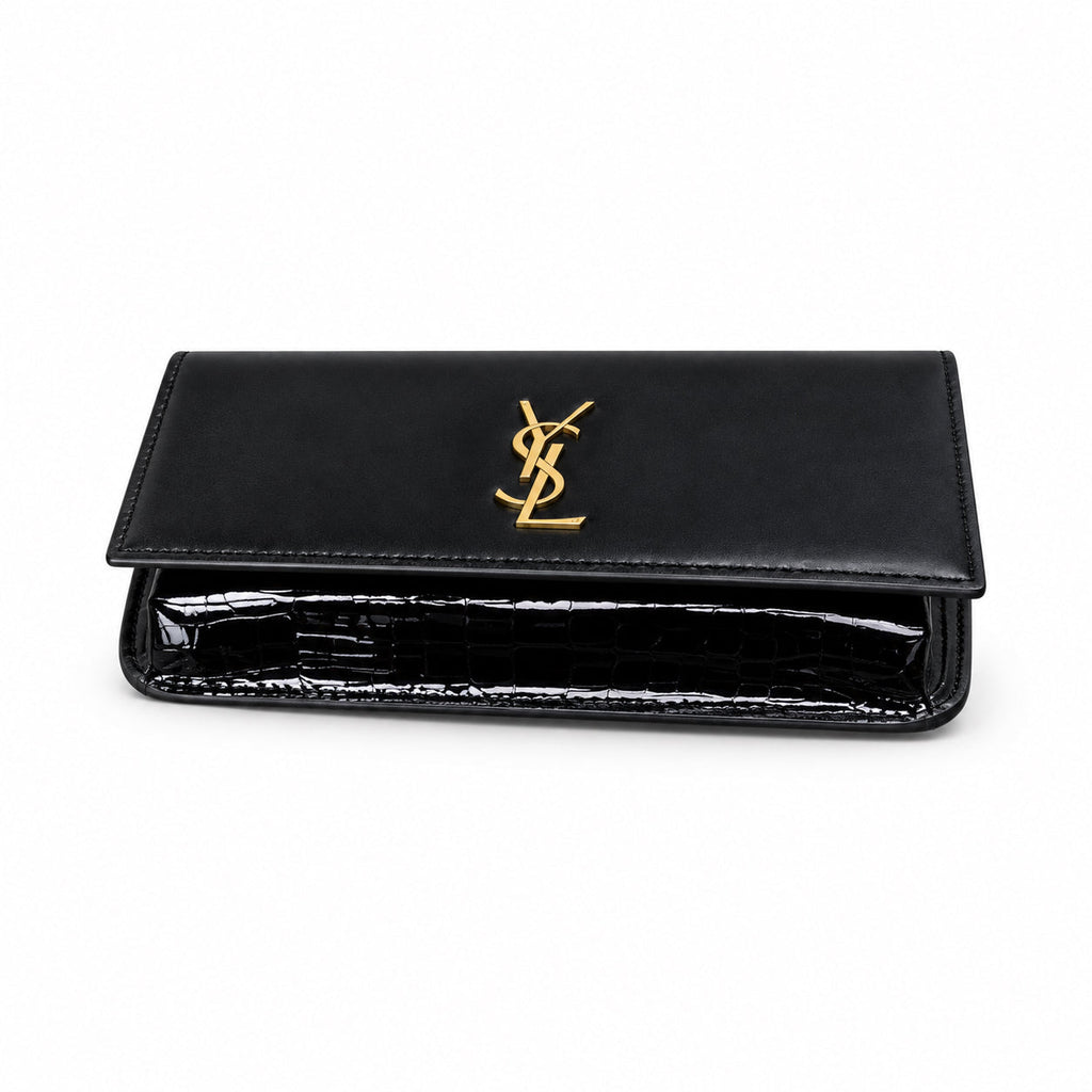 Saint Laurent Manhattan Chain Wallet Bag in Black