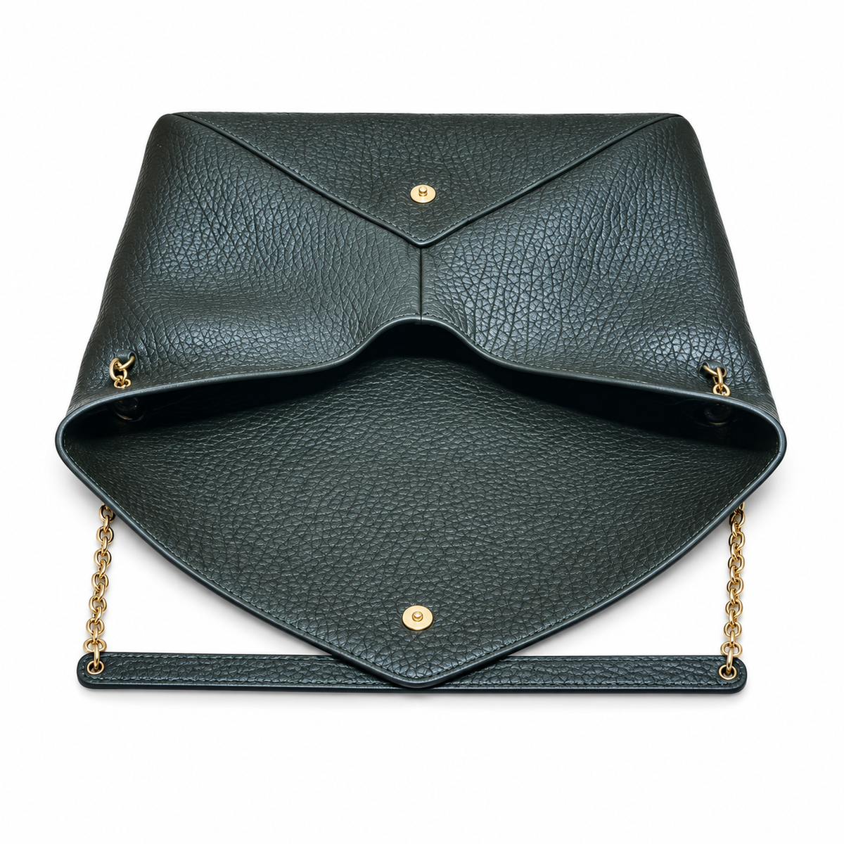 YSL Saint Laurent Envelope Chain Bag Dark Green