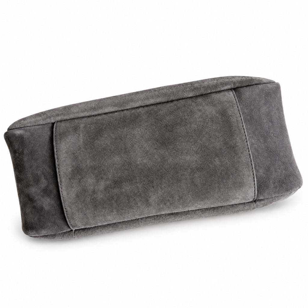 Saint Laurent YSL Le 37 Hobo Bag – Grey Suede Gold